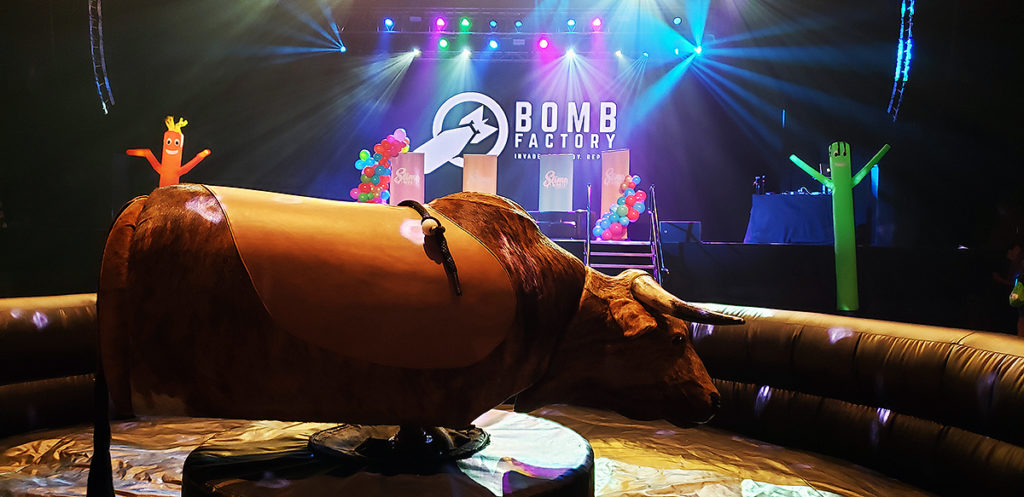 Boss the Mechanical Bull at the Bomb Factory in Dallas Texas