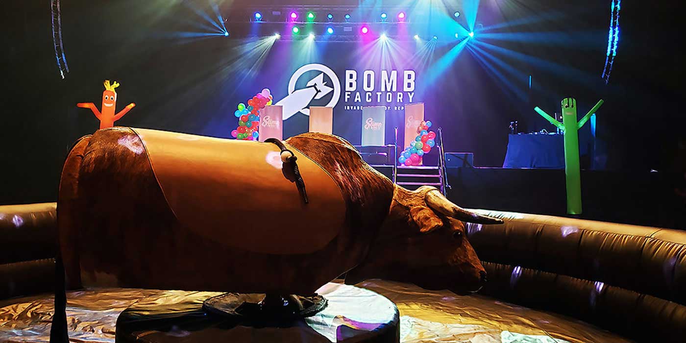 Boss the Mechanical Bull at the Bomb Factory in Dallas Texas