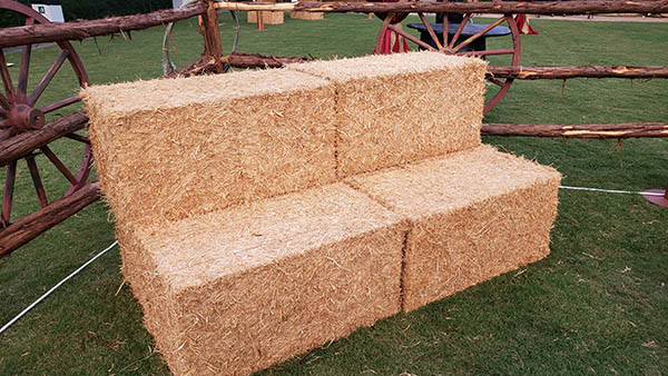 Hay Bale Bench